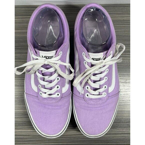 Vans Old Skool Sneakers Women's 10 Mens 8.5 Solid Purple Canvas Low Top 751505 - Picture 2 of 11